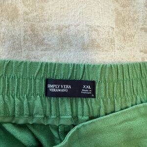 Simply Vera Vera Wang Green Knit Pull-On Pants